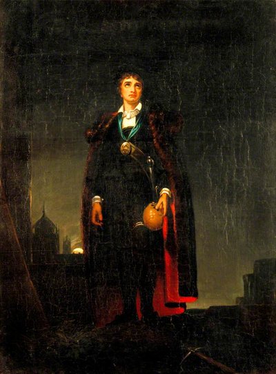 John Philip Kemble as Hamlet in Hamlet by William Shakespeare by after Thomas Lawrence